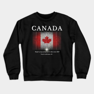 Canada Maple Syrup And Positive Vibes Since 1867 Crewneck Sweatshirt